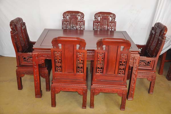 红檀如意餐台(佳益轩)